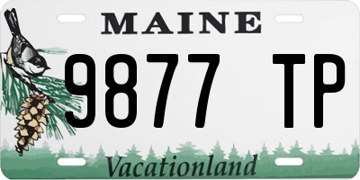 ME license plate 9877TP