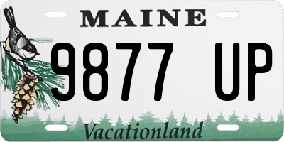 ME license plate 9877UP