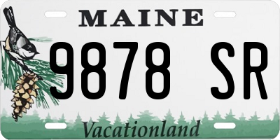 ME license plate 9878SR