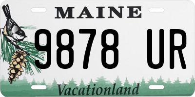 ME license plate 9878UR