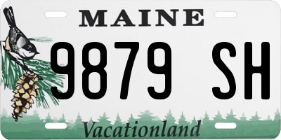 ME license plate 9879SH