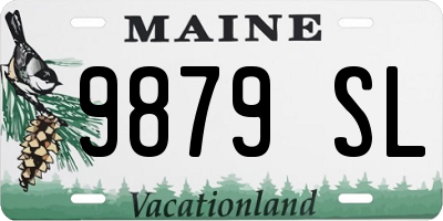 ME license plate 9879SL