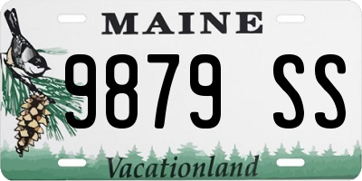 ME license plate 9879SS