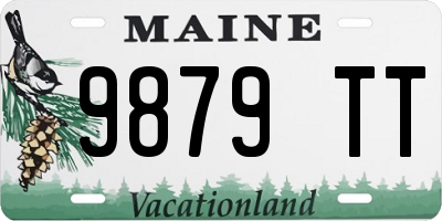ME license plate 9879TT