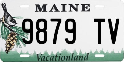 ME license plate 9879TV