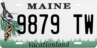 ME license plate 9879TW