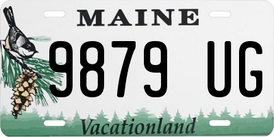 ME license plate 9879UG