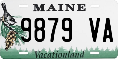ME license plate 9879VA