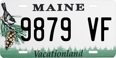 ME license plate 9879VF