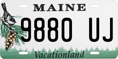 ME license plate 9880UJ