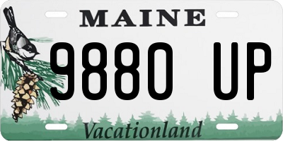 ME license plate 9880UP