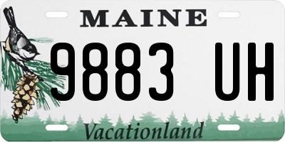 ME license plate 9883UH