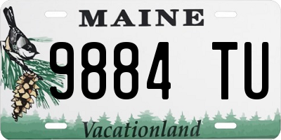 ME license plate 9884TU