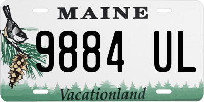 ME license plate 9884UL