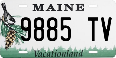 ME license plate 9885TV