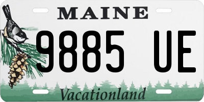 ME license plate 9885UE