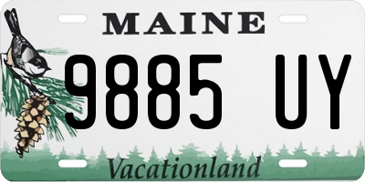 ME license plate 9885UY