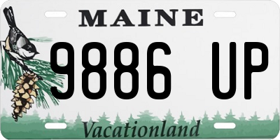 ME license plate 9886UP