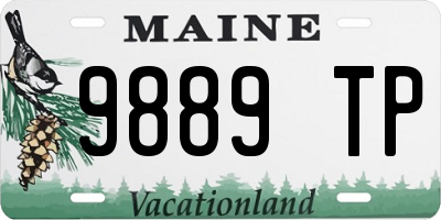 ME license plate 9889TP
