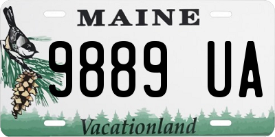 ME license plate 9889UA