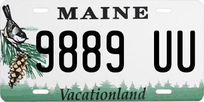 ME license plate 9889UU