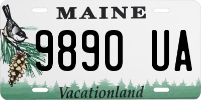 ME license plate 9890UA
