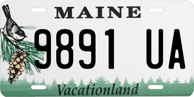 ME license plate 9891UA