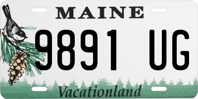 ME license plate 9891UG