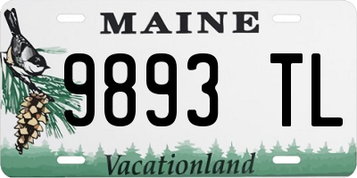 ME license plate 9893TL