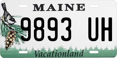 ME license plate 9893UH
