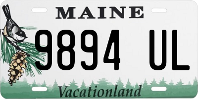 ME license plate 9894UL