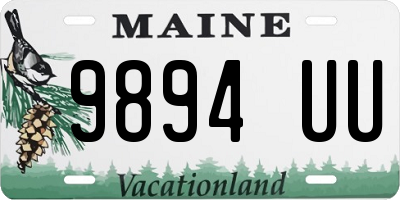 ME license plate 9894UU