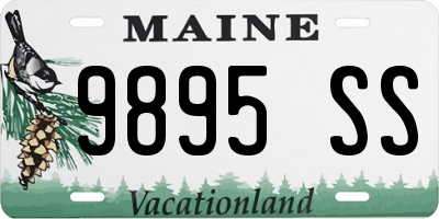 ME license plate 9895SS