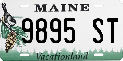 ME license plate 9895ST