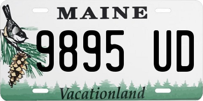 ME license plate 9895UD