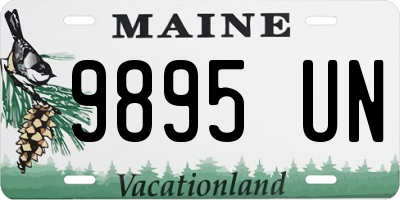 ME license plate 9895UN