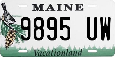 ME license plate 9895UW