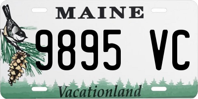 ME license plate 9895VC