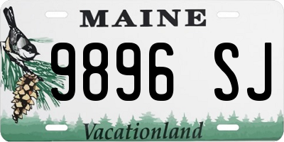 ME license plate 9896SJ