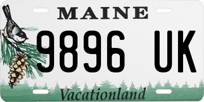 ME license plate 9896UK