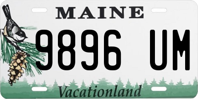 ME license plate 9896UM