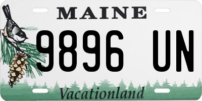 ME license plate 9896UN