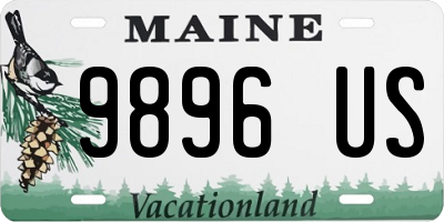 ME license plate 9896US
