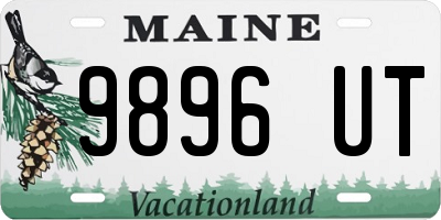 ME license plate 9896UT