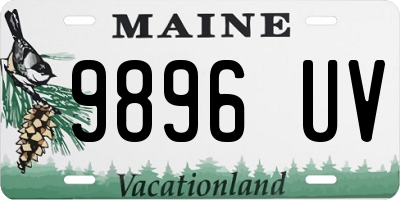 ME license plate 9896UV