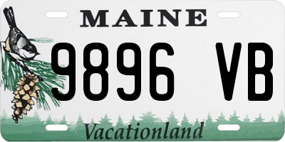 ME license plate 9896VB