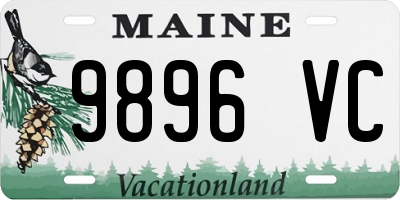 ME license plate 9896VC