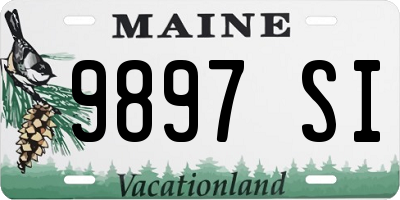ME license plate 9897SI