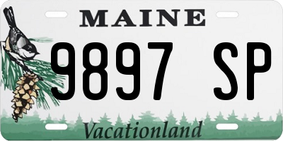 ME license plate 9897SP