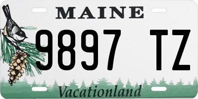 ME license plate 9897TZ